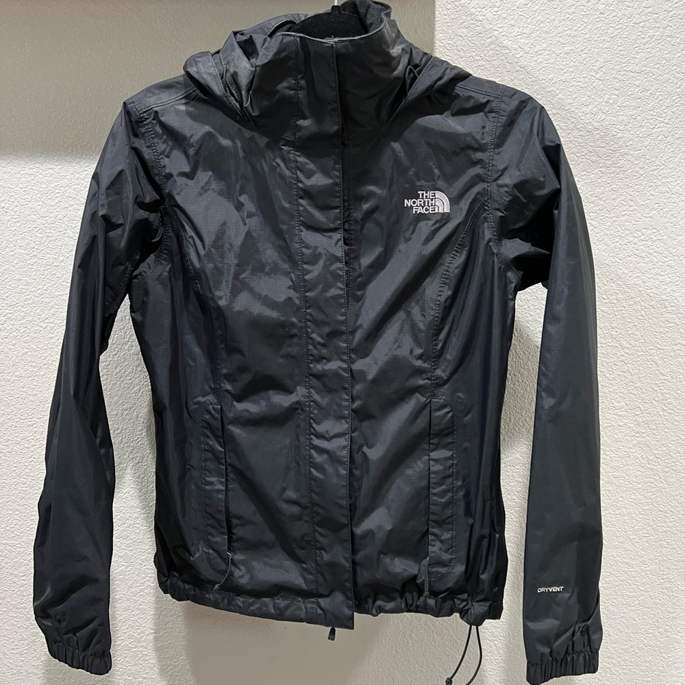 The North Face Black Windbreaker size XS